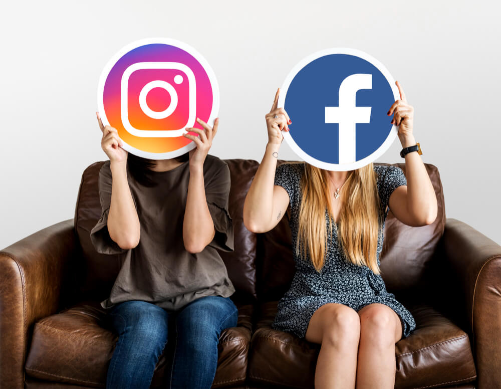 Facebook and Instagram.